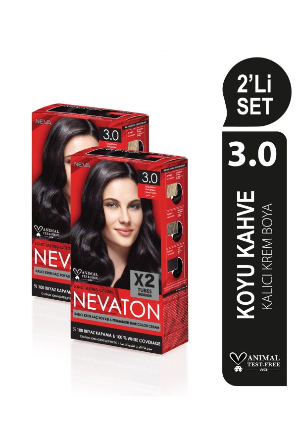 رنگ مو اورجینال برند Nevaton مدل Nevaton 2'Lİ SET 30 کد 818927234