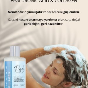 شامپو اورجینال برند Rising shampoo مدل Hyaluronic Acid & Collagen Shampoo کد 773143303