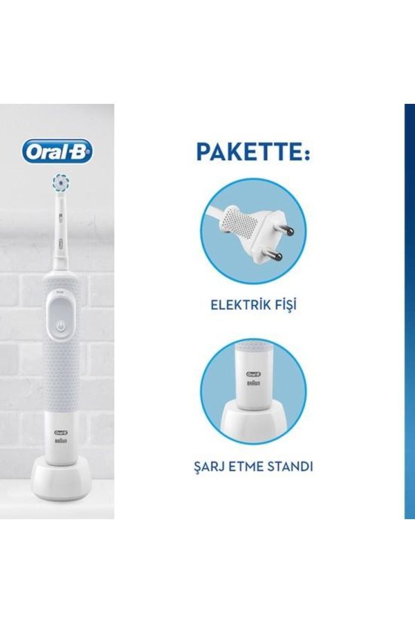 مسواک برقی اورجینال برند Oral b مدل D100 Vitality Cross Action کد 36398244 - Image 2