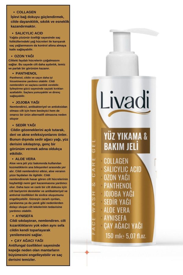 پاک کننده صورت اورجینال برند Livadi مدل Face Wash Gel کد 765032597 - Image 4