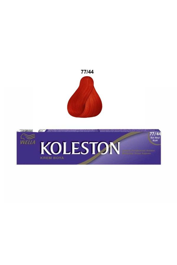 رنگ مو اورجینال برند Wella مدل Tüp Boya Kor Ateşi Kızılı کد 115689349
