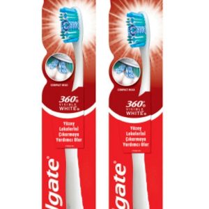 مسواک دستی اورجینال برند Colgate مدل 360 Visible White کد 122970257