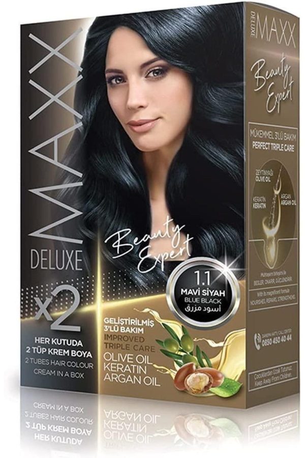 رنگ مو اورجینال برند Maxx deluxe مدل DELUXE X2 Ikili Saç Boyası کد 709523384