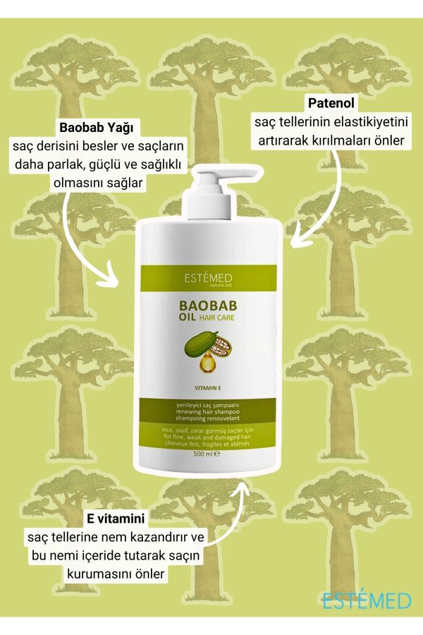 شامپو اورجینال برند Estemed مدل Renewing Hair Shampoo 500ml کد 737038890 - Image 2