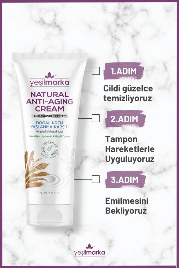 کرم صورت اورجینال برند Yesilmarka مدل Natural Anti-Aging Cream کد 802598890 - Image 3