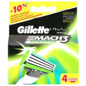 ژیلت و ریش تراش اورجینال برند Gillette مدل Mach3 Sensitive کد 103652