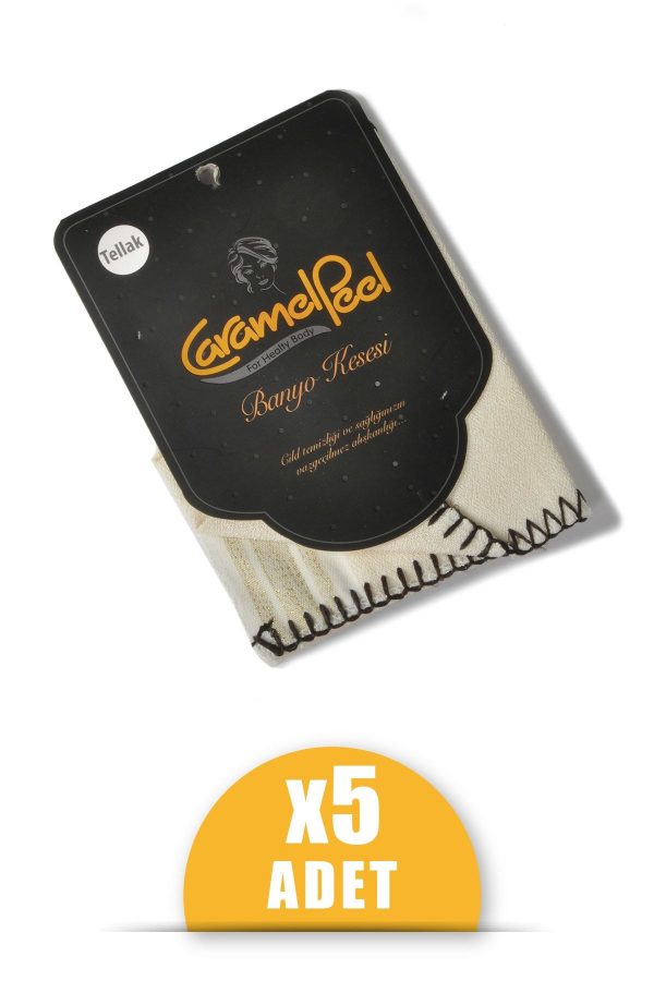 لیف و اسفنج حمام اورجینال برند Caramelpeel مدل Tellak Hamam Kesesi Beyaz 5'li کد 36682499