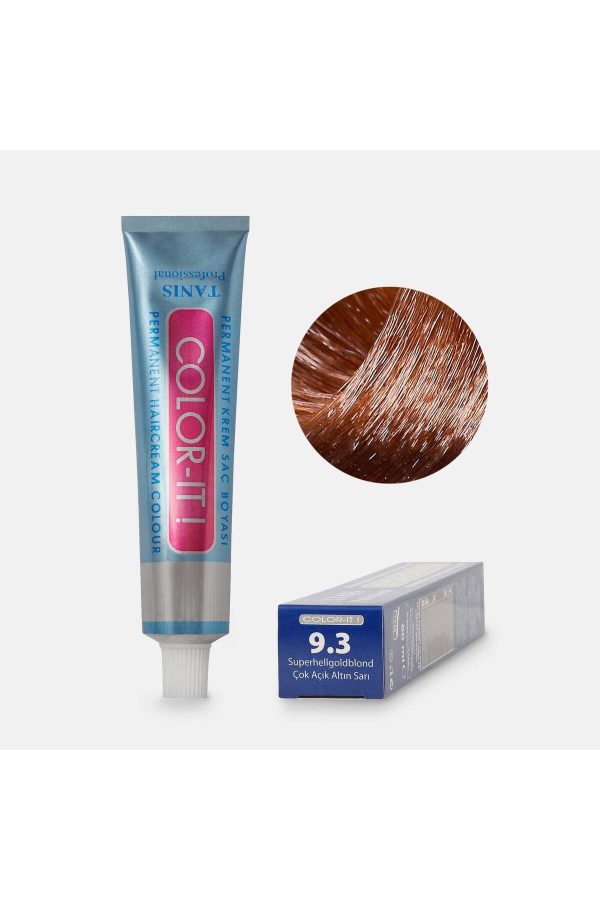 رنگ مو اورجینال برند Tanis professional مدل Color-It 93 Super Golden Blonde کد 792458701