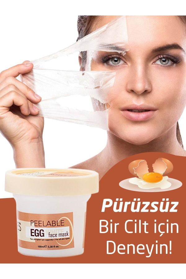 ماسک صورت اورجینال برند Bs bubbles cosmetic مدل Soyulabilir Yumurta Akı Yüz Maskesi کد 314561119