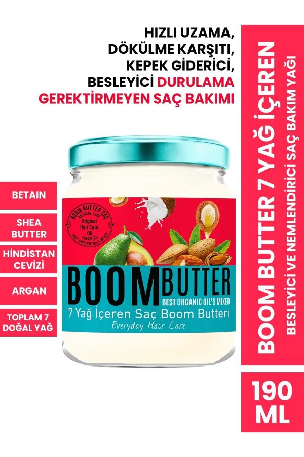 روغن و سرم مو اورجینال برند Boom butter مدل Hair Oil 190 ml کد 79142246