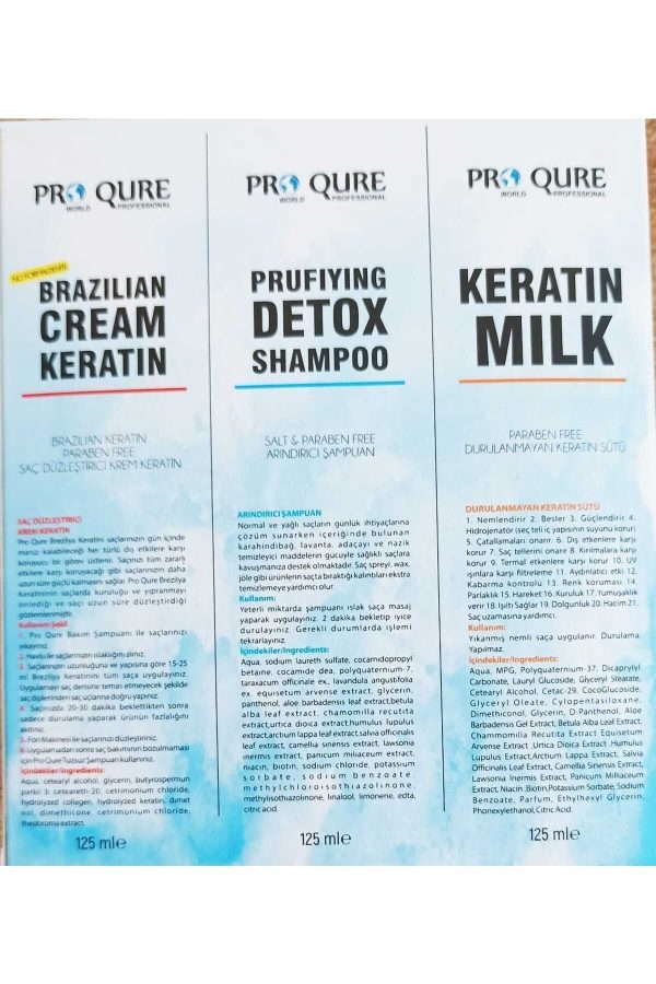 ست مراقبت از مو اورجینال برند Proqure مدل SAÇ TOPARLAYICI BAKIM SETİ 3'LÜ کد 739874603