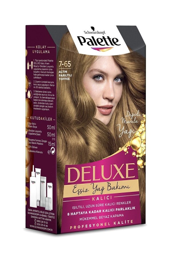 رنگ مو اورجینال برند Palette مدل Palette Deluxe 7-65 کد 37806100 - Image 4