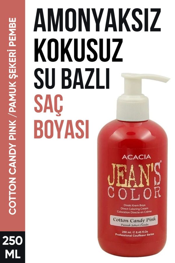 رنگ مو اورجینال برند Jeans color مدل Cotton Candy Pink Hair Dye کد 775646424