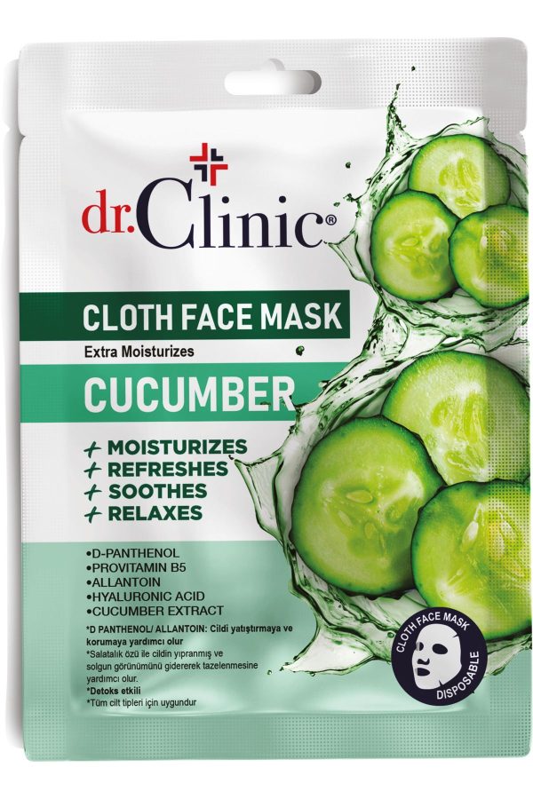 ماسک صورت اورجینال برند Dr clinic مدل Cucumber Paper Mask کد 767169762