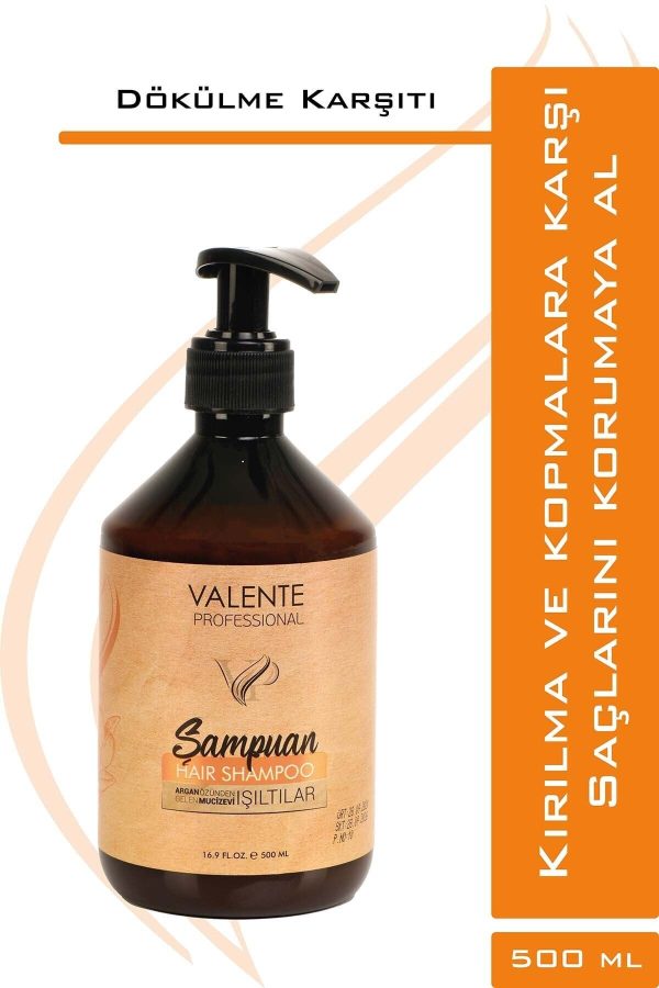 شامپو اورجینال برند Valente professional مدل Argan Özlü Şampuan 500ml کد 46265145