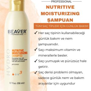 شامپو اورجینال برند Beaver professional مدل Nutritive Moisturizing Şampuan 258ml کد 303503779