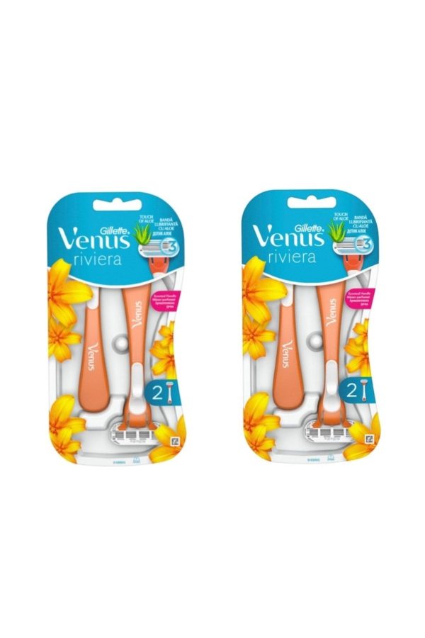 ژیلت و ریش تراش اورجینال برند Gillette venus مدل Riviera 2'li X 2 Paket کد 242922877