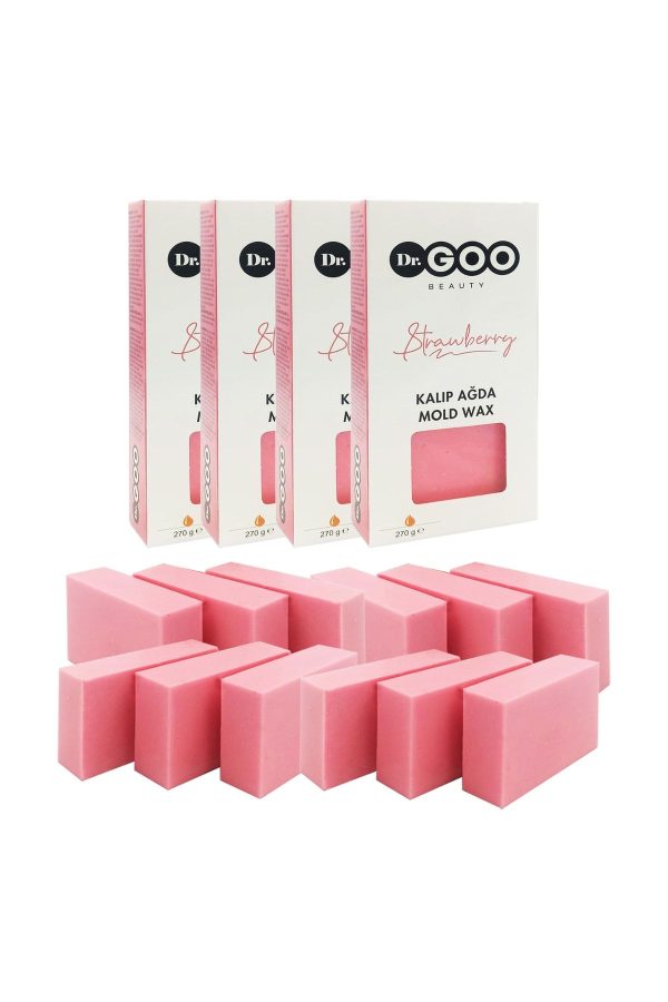 موم اورجینال برند Dr goo beauty مدل 4'lü Kalıp Ağda 1080g Strawberry کد 461204240