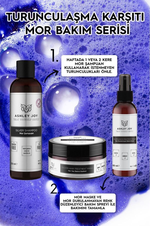 شامپو اورجینال برند Ashley joy مدل Silver Mor Shampoo 250ml کد 66331612 - Image 4