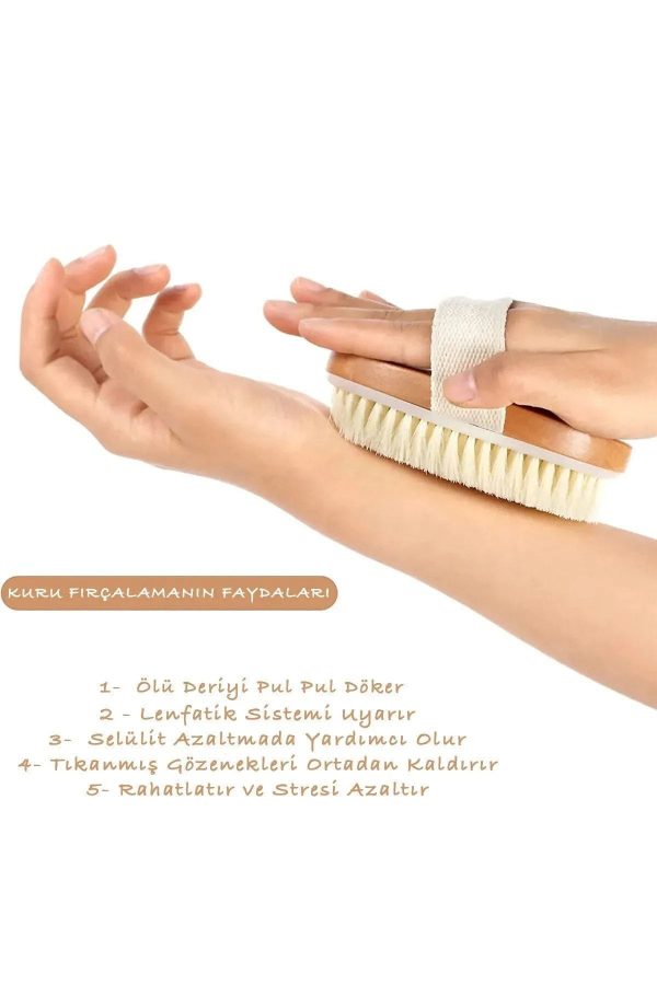 برس سلولیت اورجینال برند Everglow jewelry مدل 100% Natural Horsehair Cellulite Brush کد 681881319 - Image 5