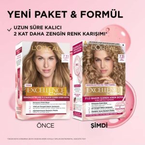 رنگ مو اورجینال برند L oreal paris مدل Excellence Creme 731 Bal Köpüğü کد 833040480