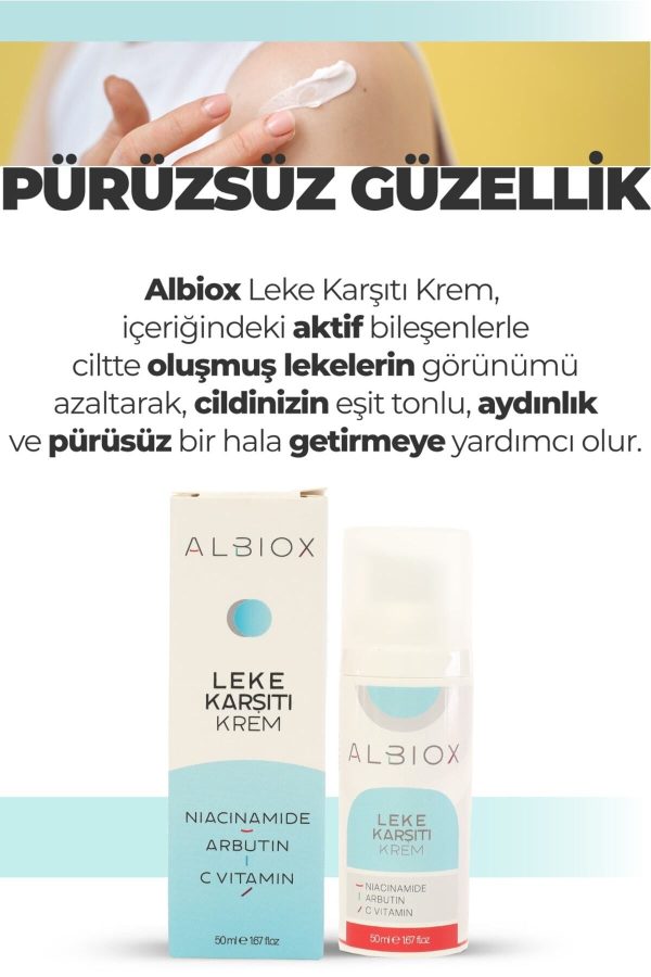 کرم صورت اورجینال برند Albiox مدل **Leke Karşıtı Aydınlatıcı Krem** کد 747809519 - Image 3