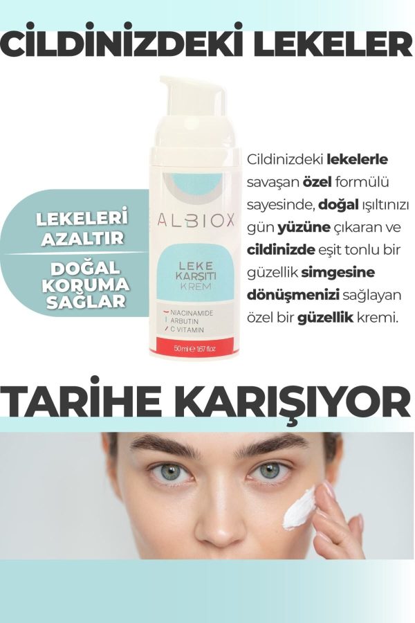 کرم صورت اورجینال برند Albiox مدل **Leke Karşıtı Aydınlatıcı Krem** کد 747809519 - Image 4
