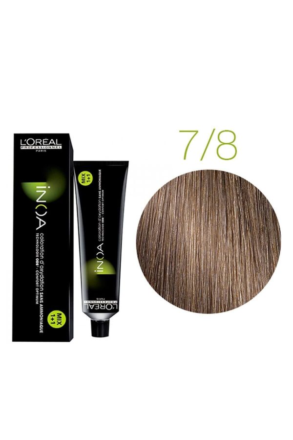 رنگ مو اورجینال برند Inoa مدل 78 İnoa Saç Boyası 60ml کد 757815671