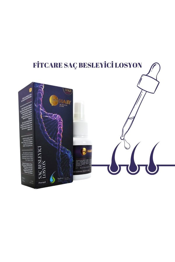 روغن و سرم مو اورجینال برند Fitcare shopping مدل Gold Hair Loss Treatment Lotion کد 80055058 - Image 4