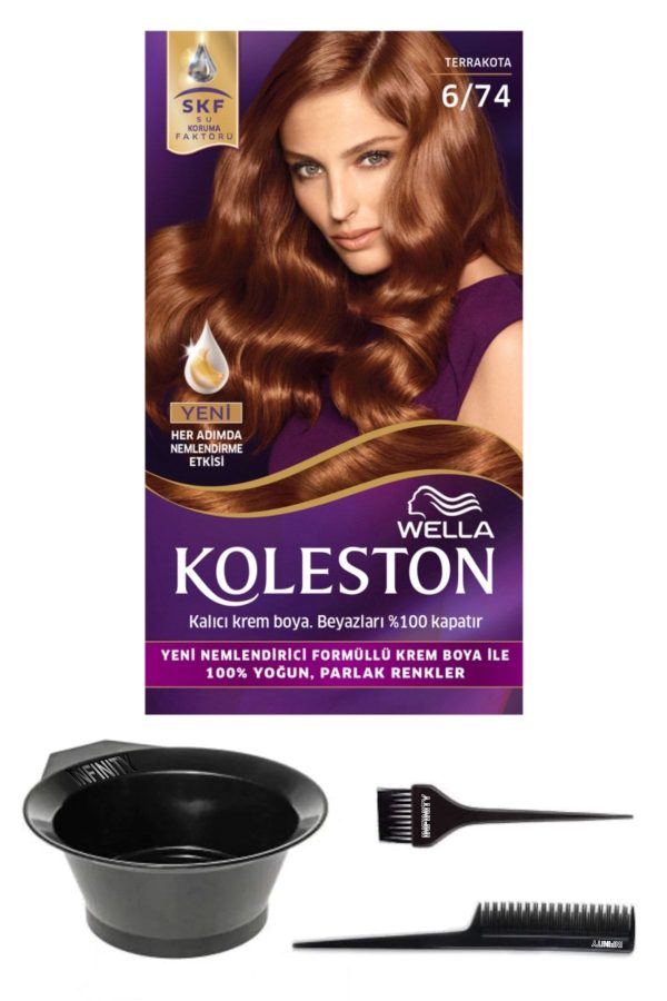 رنگ مو اورجینال برند Wella مدل 6/74 Kit Boya Terrakota کد 43405838