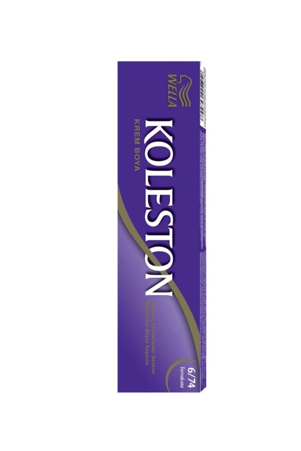 رنگ مو اورجینال برند Wella مدل Koleston Tüp Terrakota 6/74 کد 40537440