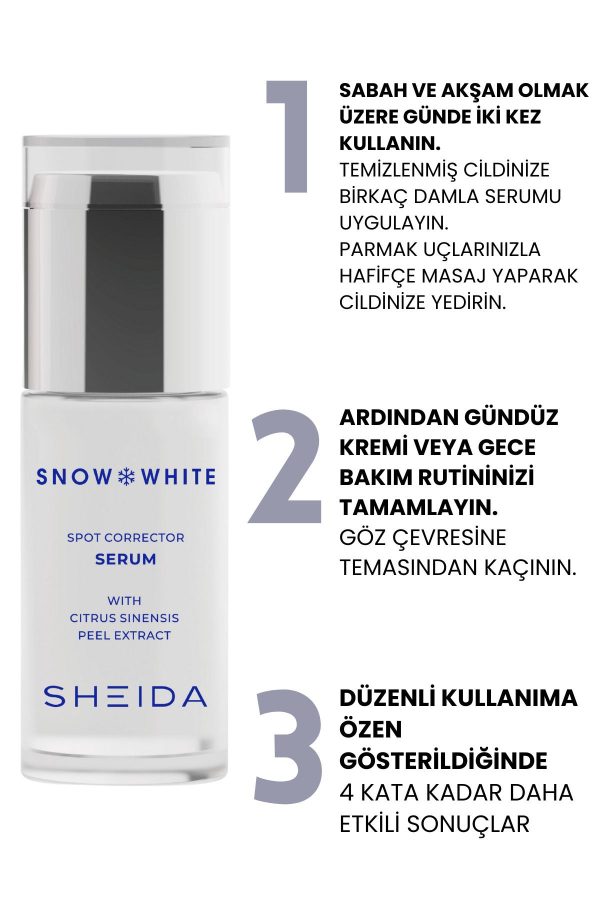 سرم پوست اورجینال برند Sheida مدل Leke Açıcı Serum 40ml کد 66128766 - Image 3