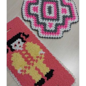 لیف و اسفنج حمام اورجینال برند Papatyam مدل 2-Piece Hand-Knit Baby Washcloth Set کد 810612848
