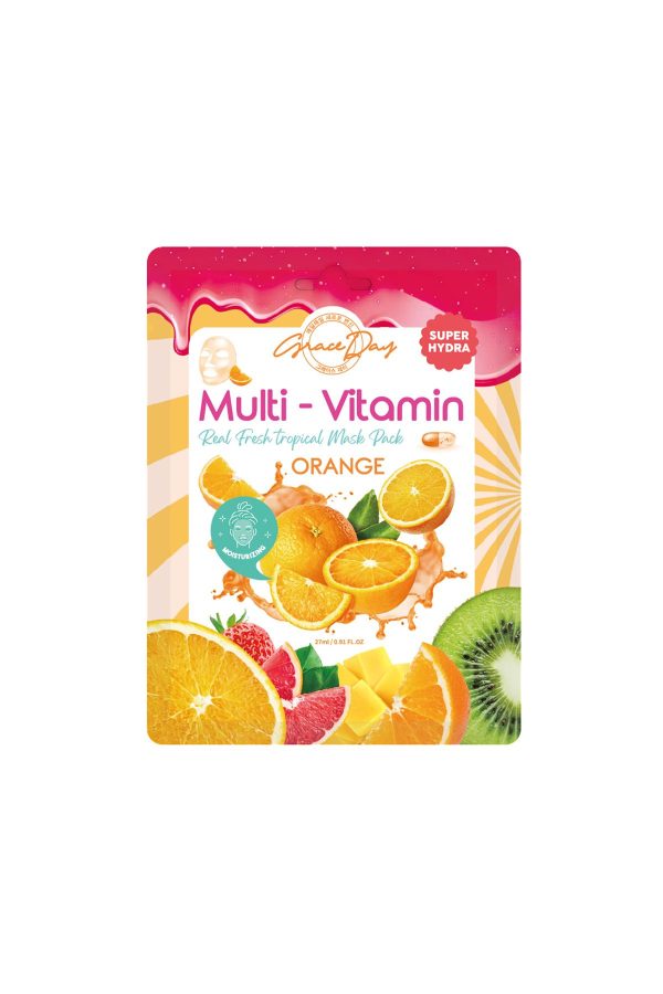ماسک صورت اورجینال برند Grace day مدل Orange Sheet Mask (Vegan Mask) کد 759918733