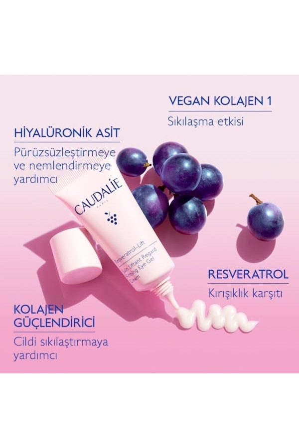 کرم دور چشم اورجینال برند Caudalie مدل Resveratrol-Lift Jel Göz Bakım Kremi کد 769119807 - Image 2