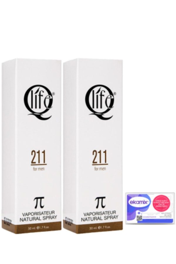ادکلن اورجینال برند Q life مدل Qlife Erkek Parfümü No:211 50cc کد 167365632 - Image 2