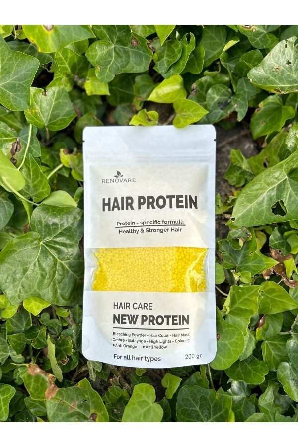 ویتامین مو اورجینال برند Renovare مدل Hair Protein Yellow 200 Gr کد 738413837