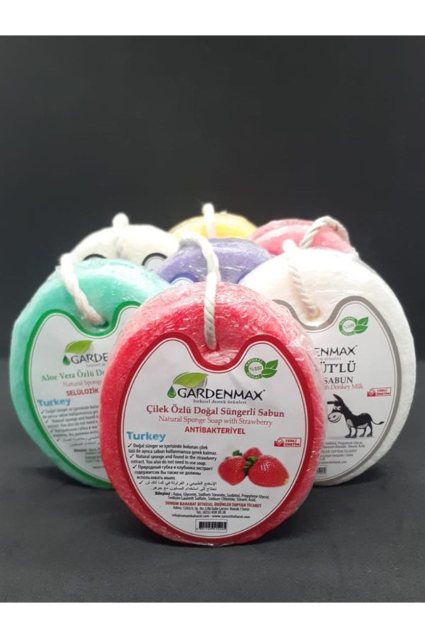 صابون جامد اورجینال برند Gardenmax مدل Donkey Milk Sponge Soap کد 753788576 - Image 2