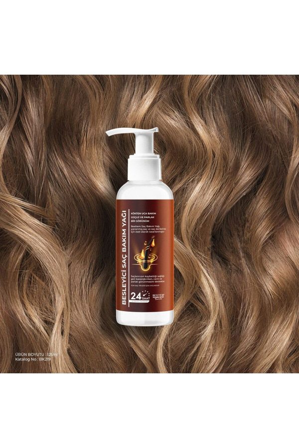 روغن و سرم مو اورجینال برند Besttem مدل Besleyici Saç Bakım Yağı 125ml کد 304991724 - Image 3