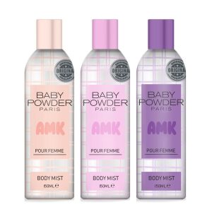 اسپری بدن اورجینال برند Baby powder paris مدل Baby Powder Paris Body Mist کد 746825808
