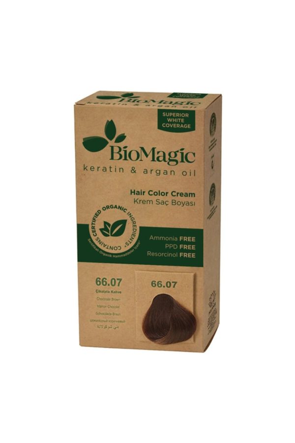رنگ مو اورجینال برند Biomagic مدل Natural Hair Dye Chocolate Coffee کد 360958999