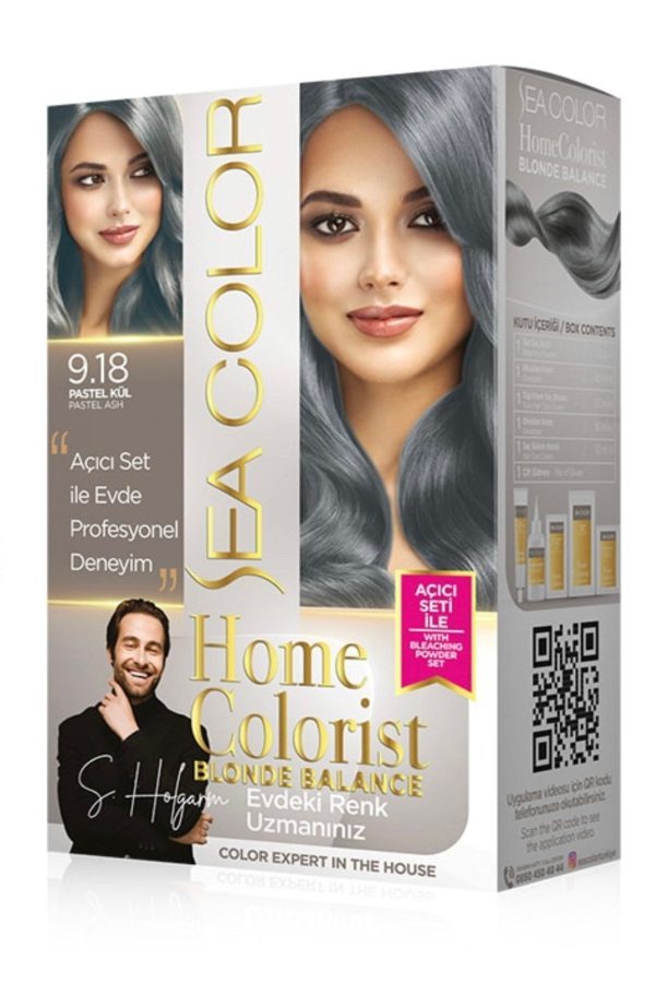 رنگ مو اورجینال برند Sea color مدل Pastel Kül Saç Boyası کد 381704343