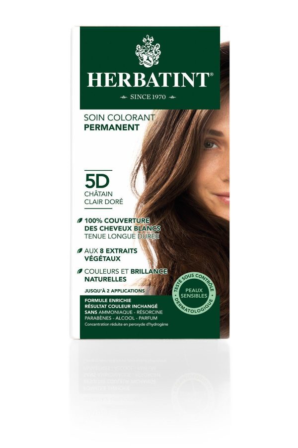 رنگ مو اورجینال برند Herbatint مدل Light Golden Chestnut 5D کد 1959077 - Image 2