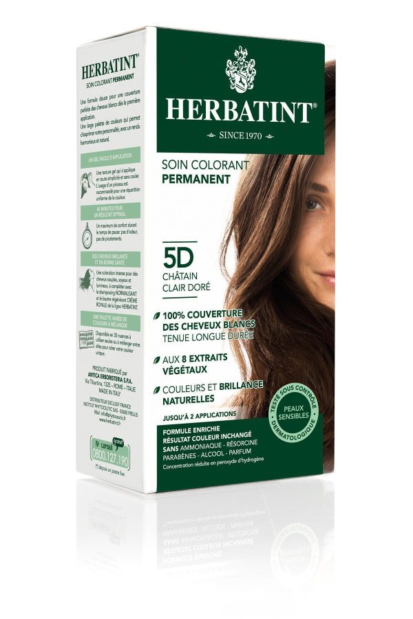 رنگ مو اورجینال برند Herbatint مدل Light Golden Chestnut 5D کد 1959077 - Image 4