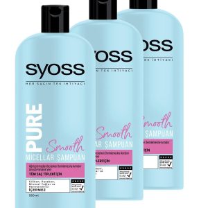 شامپو اورجینال برند Syoss مدل Pure Smooth Mıcellar Sampuan 550Ml کد 6636707