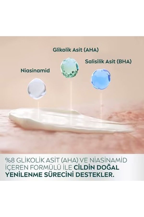 کرم صورت اورجینال برند Nivea مدل Derma Skin Clear Night Exfoliator کد 802952862 - Image 5