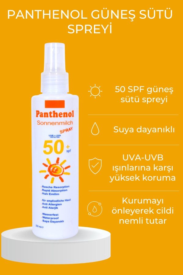 ضد آفتاب بدن اورجینال برند Panthenol مدل Sun Protection Spray SPF 50 کد 88963104