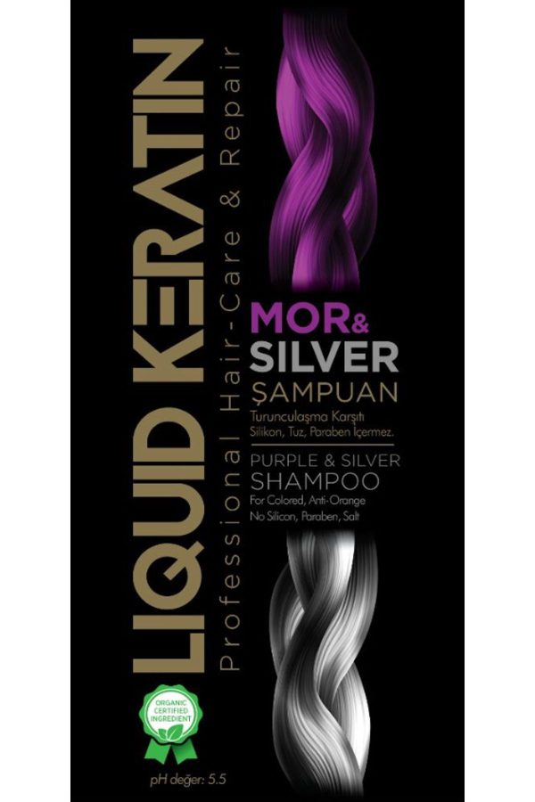 شامپو اورجینال برند Liquid keratin مدل Keratinli Mor & Silver Şampuan کد 631616545 - Image 3