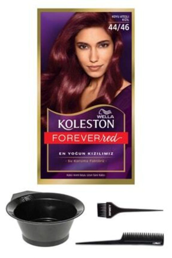 رنگ مو اورجینال برند Wella مدل Koyu Ateşli Kızıl Kit Boya کد 73426573