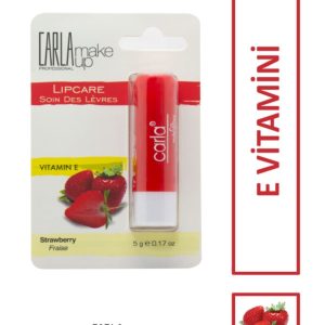 کرم لب اورجینال برند Carla professional make up مدل Lip Balm Strawberry کد 786996221
